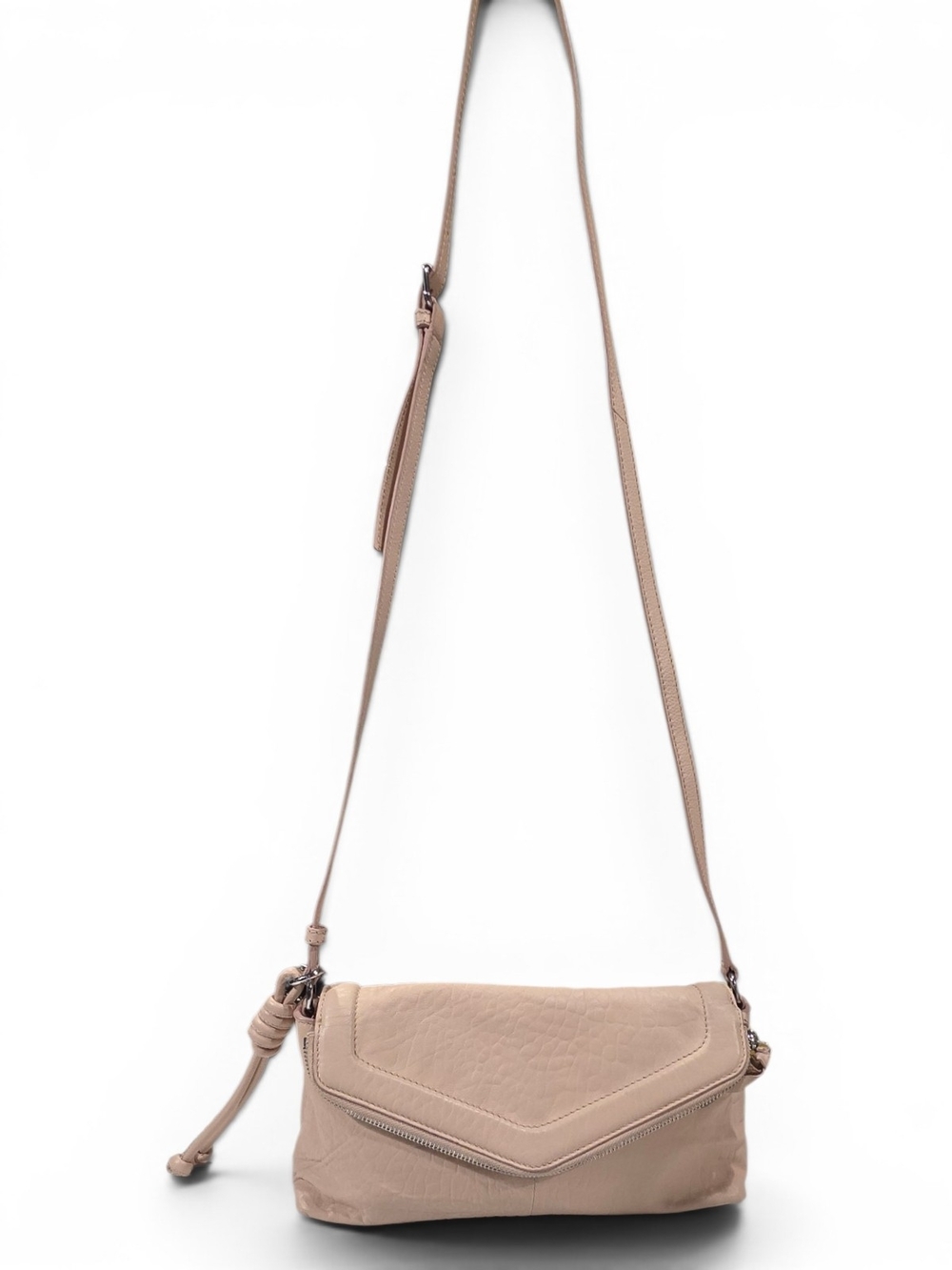 Vince Camuto Blush Pink Pebbled Leather Envelope Crossbody EXCELLENT Condition. - Picture 2 of 12